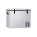Summit SPRF56 26-inch portable 12/24V cooler, side handles and lift-up lid, angled view