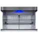 Open bottom drawer of the Summit SPR275OS2DCSSADA with divider rail and LED lamp