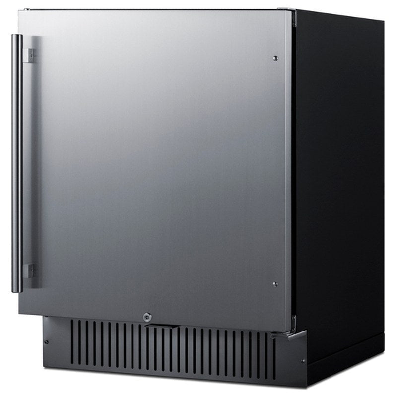 Summit SPR2700SS 27-inch outdoor all-refrigerator, angled view