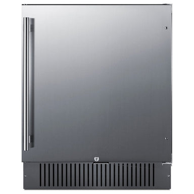 Summit SPR2700SS 27-inch outdoor all-refrigerator, stainless steel door, front view