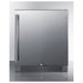 Summit FF27BSSADA 27-inch outdoor ADA all-refrigerator, stainless steel door, front view