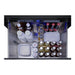 Summit SPR275OS2DPNR drawers open loaded with bottles and fresh food