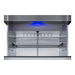 Closeup of the interior LED lighting in the Summit SPR275OS2DADA drawer refrigerator