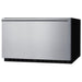 Angled view of the Summit SDR301OS 30-inch outdoor drawer refrigerator