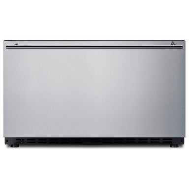 Front view of the Summit SDR301OS 30-inch built-in outdoor drawer refrigerator