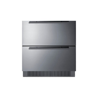 Front view of the Summit SPR3032DCSSADA 30-inch ADA 2-drawer all-refrigerator