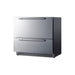 Angled view of the Summit SPR36332D 36-inch 2-drawer all-refrigerator