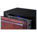 Summit SPR36332DPNR custom panel drawer pulled open showing the digital display