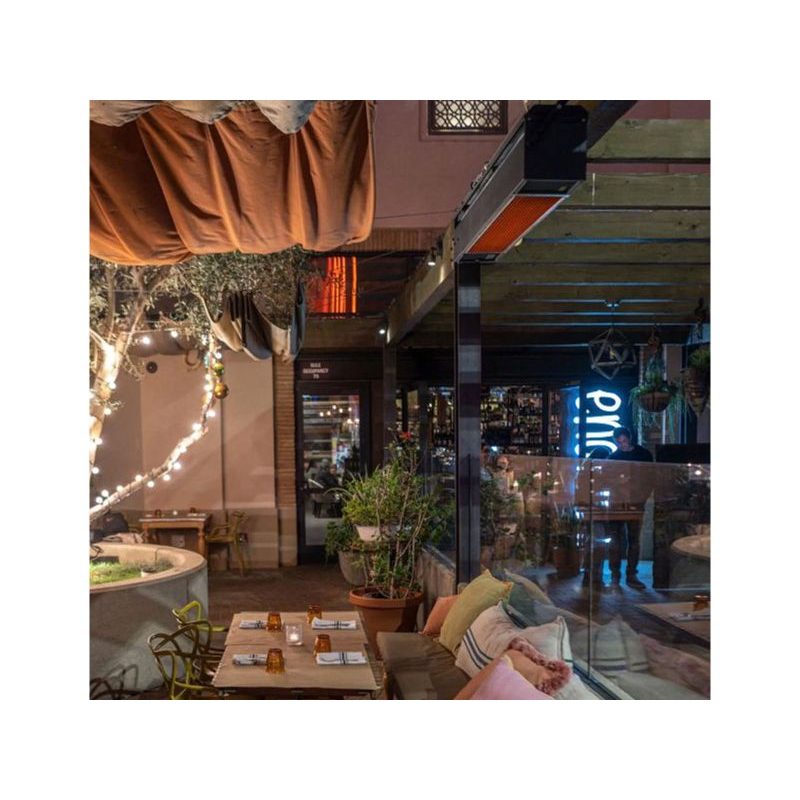 Sunpak 25000 Btu Gas Infrared Patio Heater Black Lifestyle