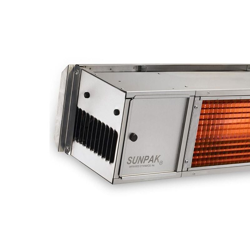 Sunpak 25000 Btu Gas Infrared Patio Heater Stainless Detail