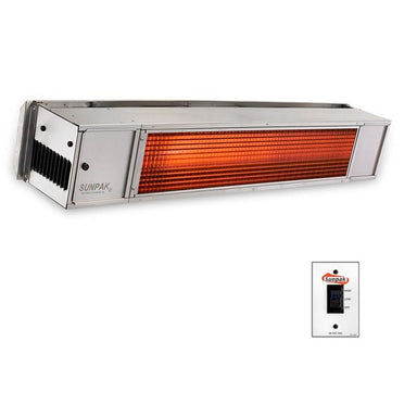 Sunpak Tsh 34000 Btu Gas Two Stage Hardwired Stainless Front Detail