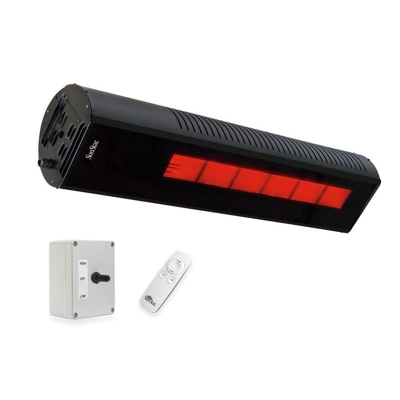 Sunstar 35000 Btu Gas Heater Switch Remote Adjustable Mount Front