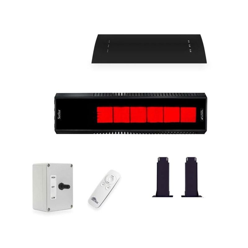 Sunstar 35000 Btu Gas Heater Switch Remote Heat Shield Fixed Mount Front