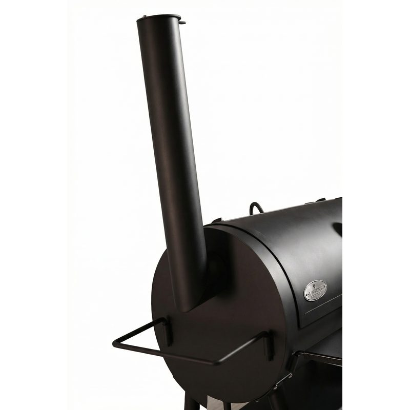 Sunterra FROS18 Frontier 18 Inch Offset BBQ Smoker | Smokestack Detail