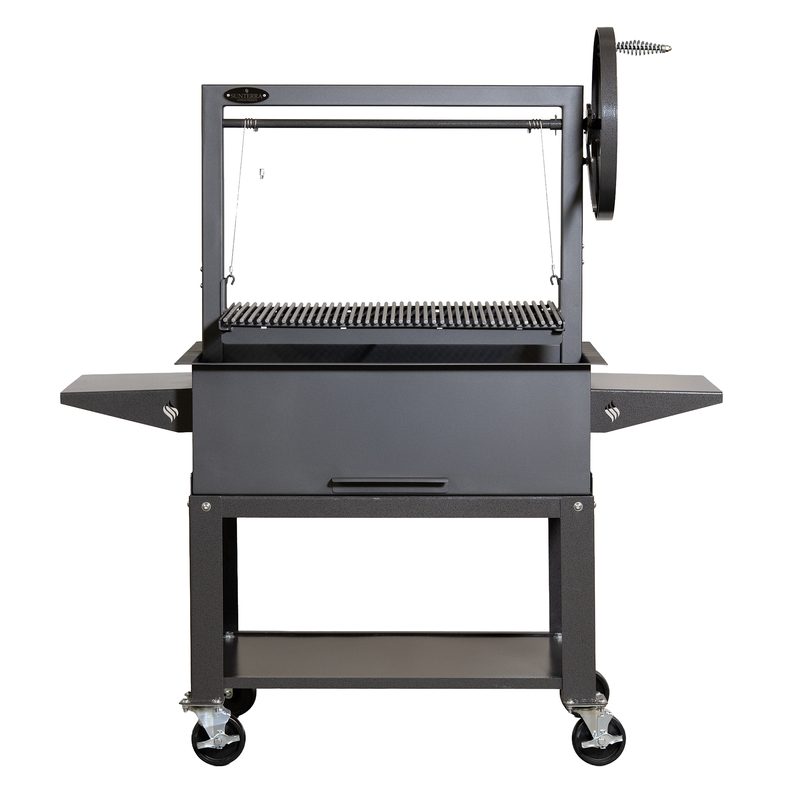 Sunterra FRSM36-1GC 36 Inch Frontier Santa Maria Grill With Cart | Charcoal Flywheel