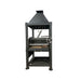 Tagwood BBQ02SIB The Beast Argentine Santa Maria Wood Fire & Charcoal Gaucho Grill - Black