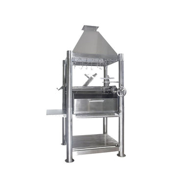 Tagwood BBQ02SS The Beast Silver Bullet Argentine Santa Maria Gaucho Grill - 304 Stainless Steel
