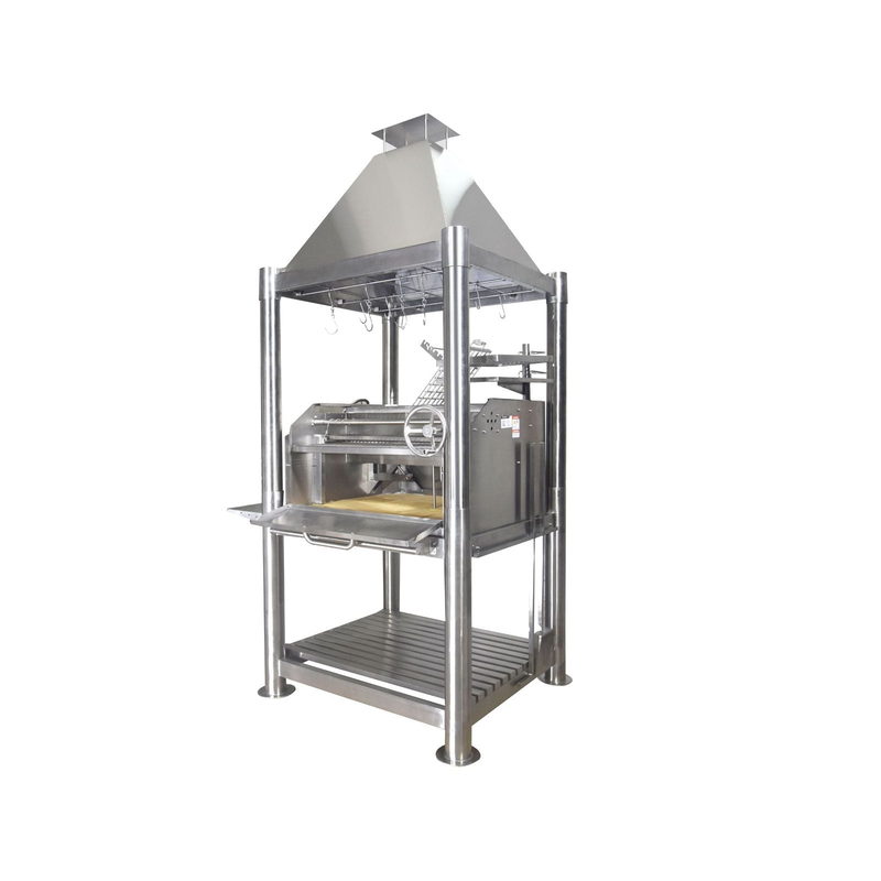 Tagwood BBQ02SS The Beast Silver Bullet Argentine Santa Maria Gaucho Grill - 304 Stainless Steel | View 2