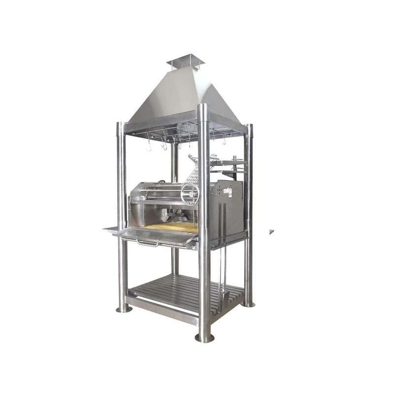 Tagwood BBQ02SS The Beast Silver Bullet Argentine Santa Maria Gaucho Grill - 304 Stainless Steel | View 7