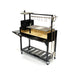 Tagwood BBQ03SI Argentine Santa Maria Wood Fire & Charcoal Gaucho Grill - Black Steel | View 7
