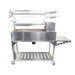 Tagwood BBQ03SS Argentine Santa Maria Wood Fire & Charcoal Gaucho Grill - 304 Stainless Steel | View 3