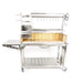 Tagwood BBQ03SS Argentine Santa Maria Wood Fire & Charcoal Gaucho Grill - 304 Stainless Steel | View 4