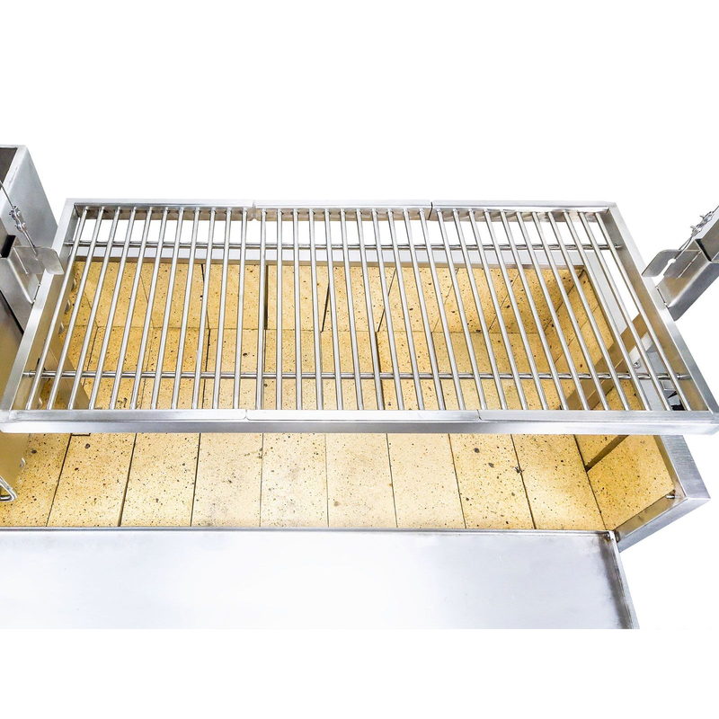 Tagwood BBQ03SS Argentine Santa Maria Wood Fire & Charcoal Gaucho Grill - 304 Stainless Steel | View 11