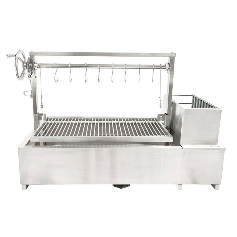 Tagwood BBQ05SS Built-In Argentine Santa Maria Wood Fire & Charcoal Gaucho Grill - 304 Stainless Steel