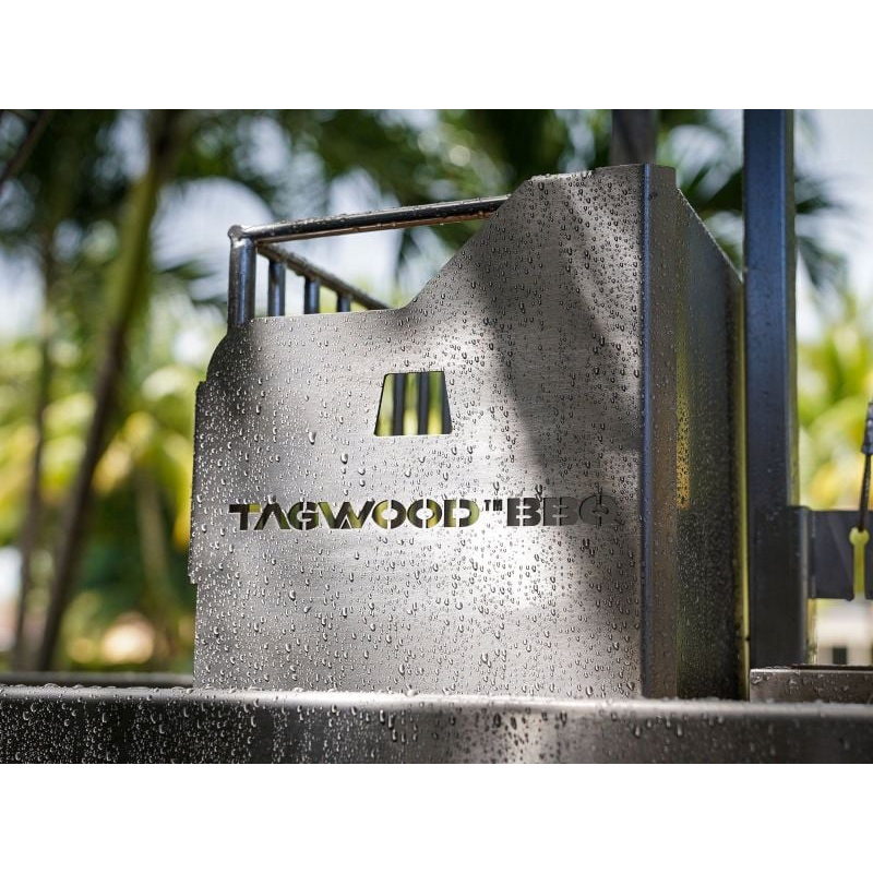 Tagwood BBQ06SS Argentine Santa Maria Gaucho Grill | Firebox Brasero Detail