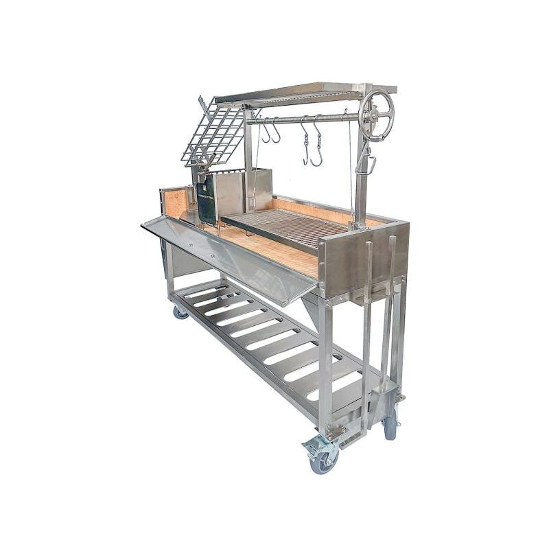 Tagwood BBQ06SS Argentine Santa Maria Gaucho Grill | Angle View