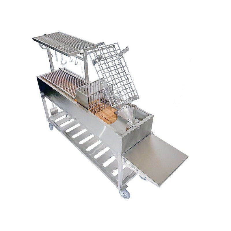 Tagwood BBQ06SS Argentine Santa Maria Gaucho Grill | Rear Angle View