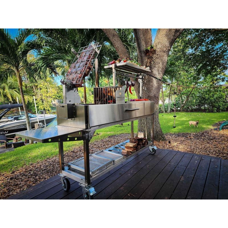 Tagwood BBQ06SS Argentine Santa Maria Gaucho Grill | Lifestyle Backyard Asado