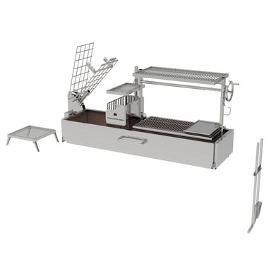 Tagwood BBQ08SS Built-In Santa Maria Grill With Clamp | Front View