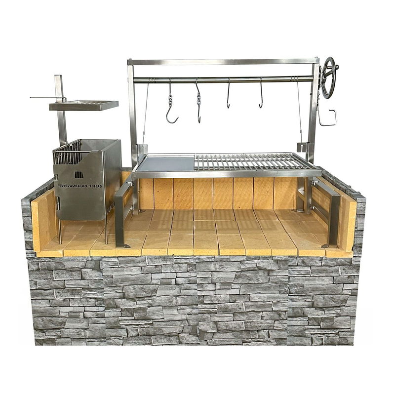 Tagwood BBQ09SS Insert Santa Maria Grill | Installed Front View