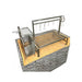 Tagwood BBQ09SS Insert Santa Maria Grill | Installed In Stone Island With S-Hooks