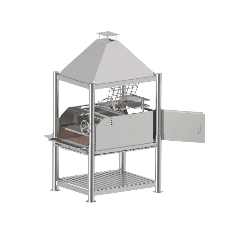 Tagwood BBQ12SS Beast XL Argentine Santa Maria Gaucho Grill - 304 Stainless Steel | View 6
