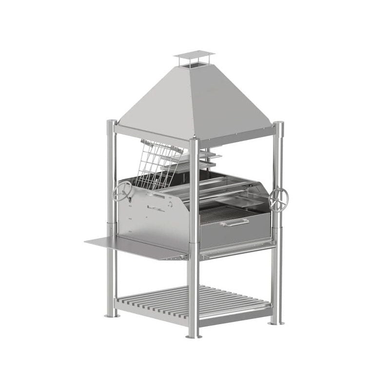 Tagwood BBQ12SS Beast XL Argentine Santa Maria Gaucho Grill - 304 Stainless Steel | View 3