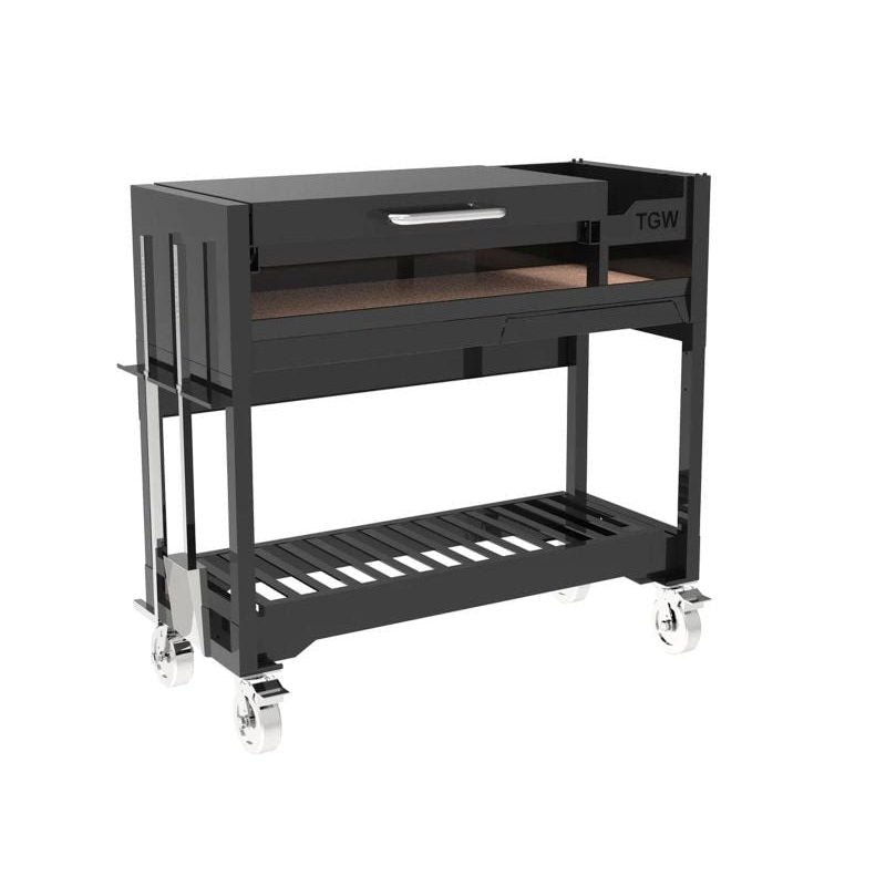 Tagwood BBQ18SI Chief Series Argentine Wood Fire & Charcoal Gaucho Grill - Black Steel | View 2