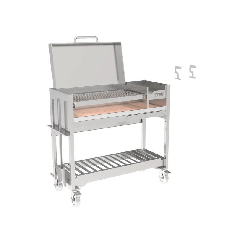 Tagwood BBQ18SS Argentine Wood Fire & Charcoal Gaucho Grill - 304 Stainless Steel | View 2