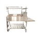 Tagwood BBQ23SS XL Argentine Santa Maria Gaucho Grill | Front View With Side Table