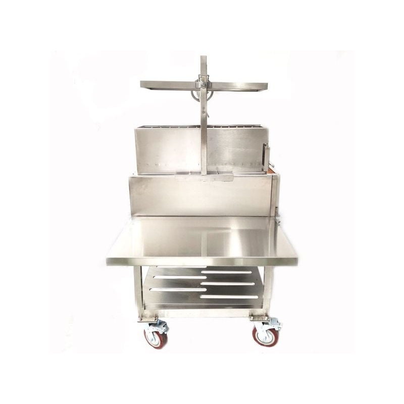 Tagwood BBQ23SS XL Argentine Santa Maria Gaucho Grill | Side View With Crank Wheel