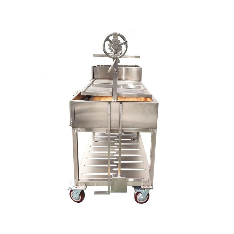 Tagwood BBQ24SS XL Double Argentine Santa Maria Gaucho Grill - 304 Stainless Steel | View 4