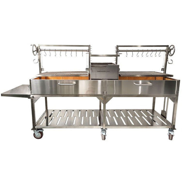 Tagwood BBQ24SS XL Double Argentine Santa Maria Gaucho Grill - 304 Stainless Steel