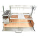 Tagwood BBQ25SS XL Built-In Santa Maria Grill | Angle View With Crank Wheel