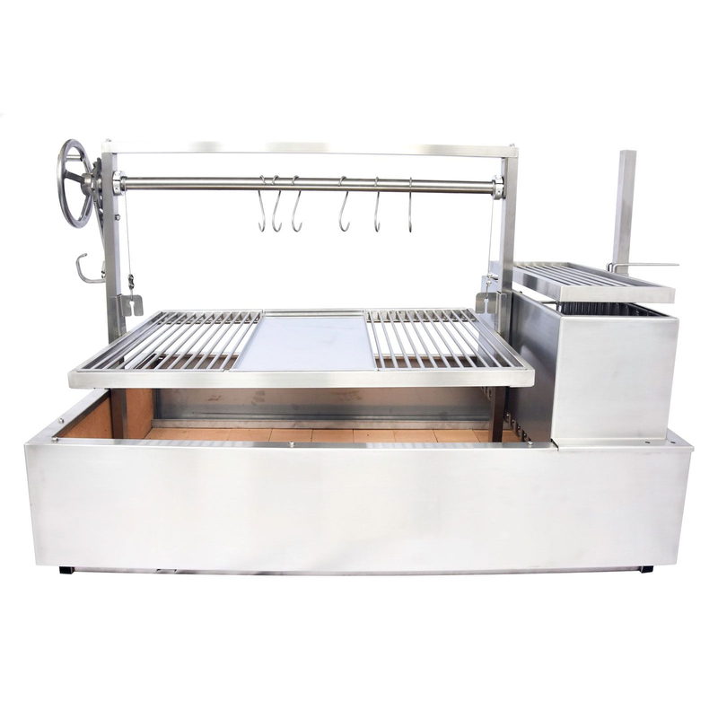 Tagwood BBQ25SS XL Built-In Santa Maria Grill | Front View Grate Raised