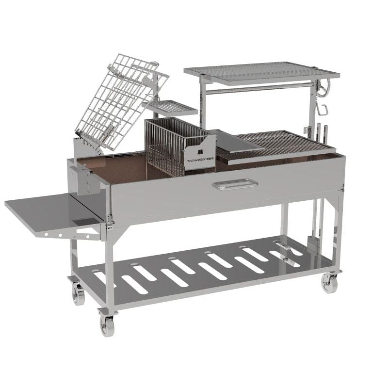Tagwood BBQ26SS XL Argentine Santa Maria Gaucho Grill - 304 Stainless Steel | View 3