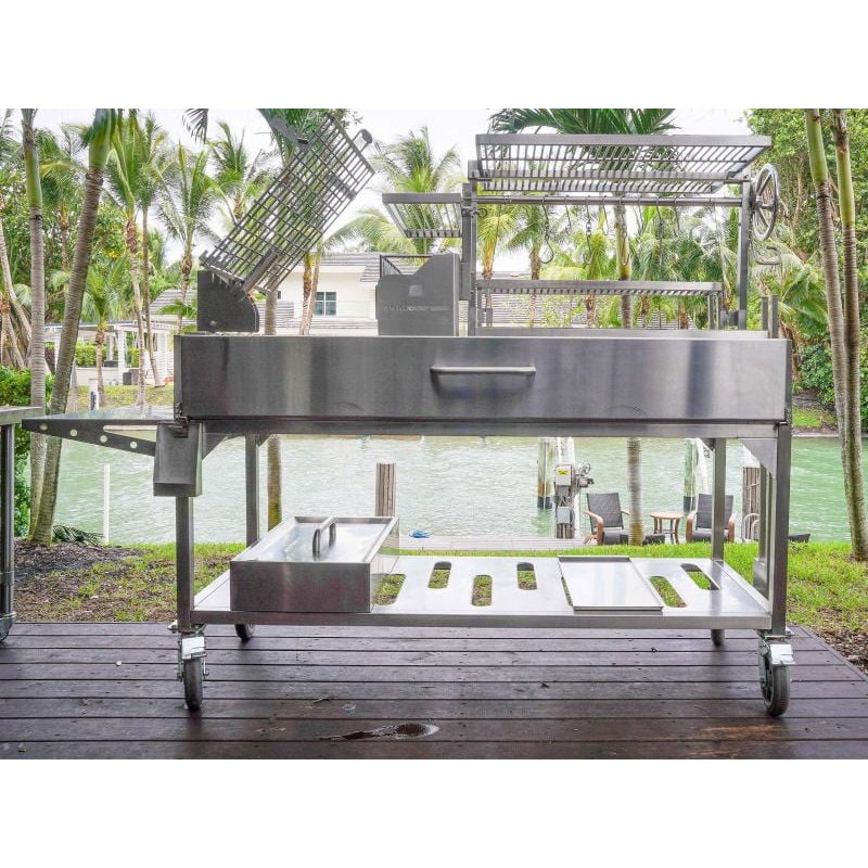 Tagwood BBQ26SS XL Argentine Santa Maria Gaucho Grill - 304 Stainless Steel | View 4