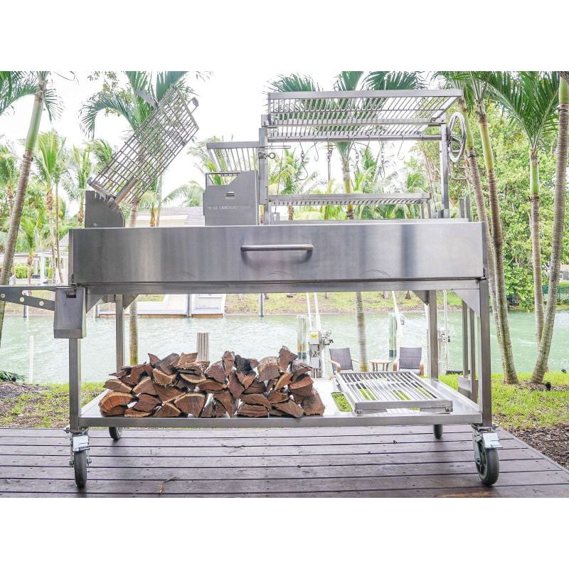 Tagwood BBQ26SS XL Argentine Santa Maria Gaucho Grill - 304 Stainless Steel | View 9