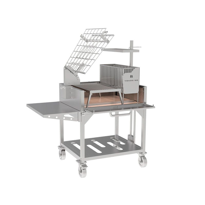 Tagwood BBQ33SS Argentine Clamp Grill With Firebox - 304 Stainless Steel