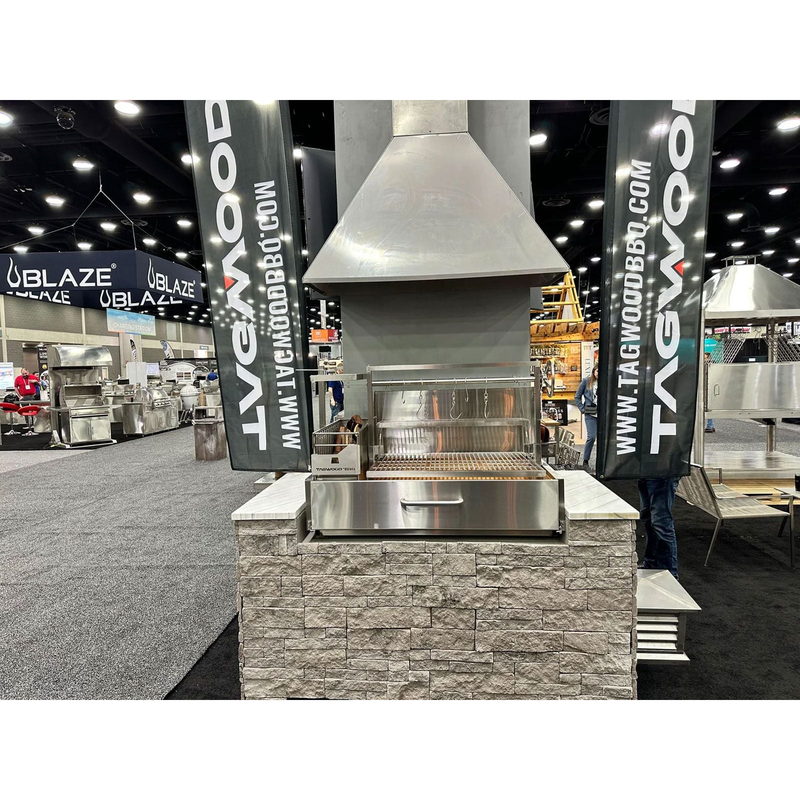 Tagwood Smoke Hood 05SS | Trade Show Display Angle View